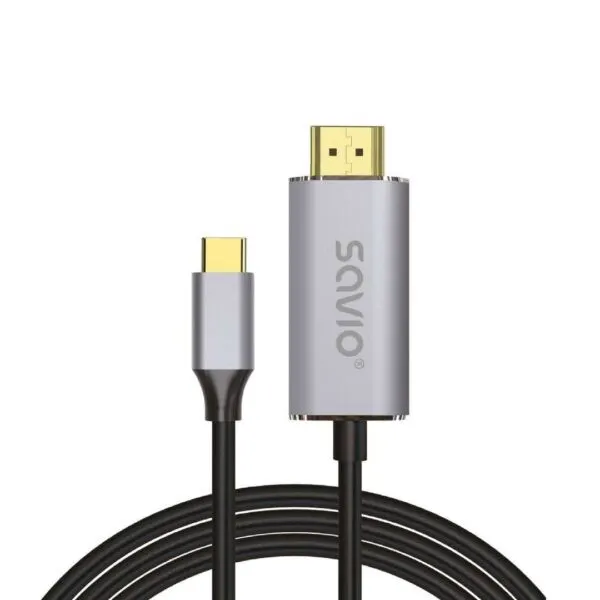 Kabel adapter Savio CL-199 USB-C do HDMI v2.0b 2m