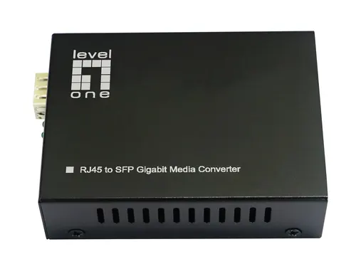 LevelOne GVT-2015 konwerter sieciowy 1000 Mbit/s Multifunkcyjny, Pojedynczy Czarny