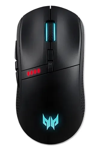 Acer Predator Cestus 350 myszka Gaming Dla praworęcznych RF Wireless + USB Type-C Optyczny 16000 DPI