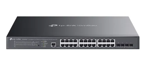 TP-Link Omada SG3428XMPP przełącznik sieciowy Zarządzany L2+ Gigabit Ethernet (10/100/1000) Obsługa PoE 1U Czarny