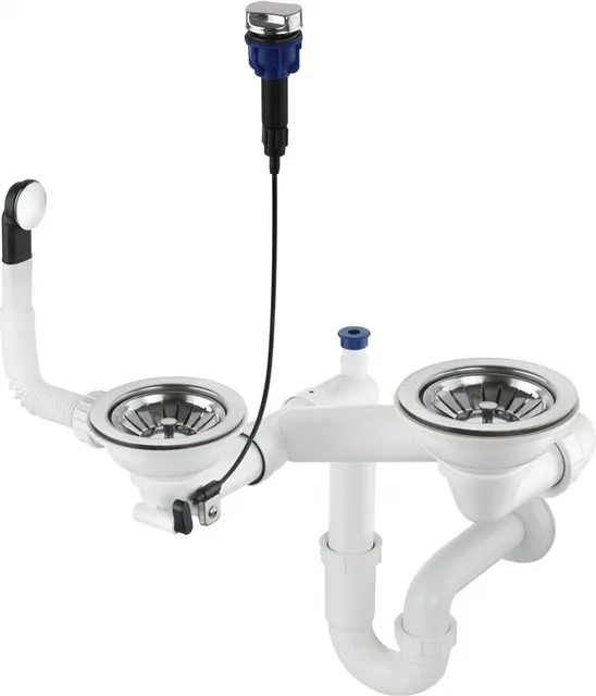 Syfon do zlewozmywaka granitowego 1.5- i 2-komorowego - Space-Saver ZXY 9973