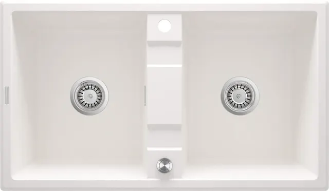 Zlewozmywak granitowy 2-komorowy ZQE_A203 5908212081358