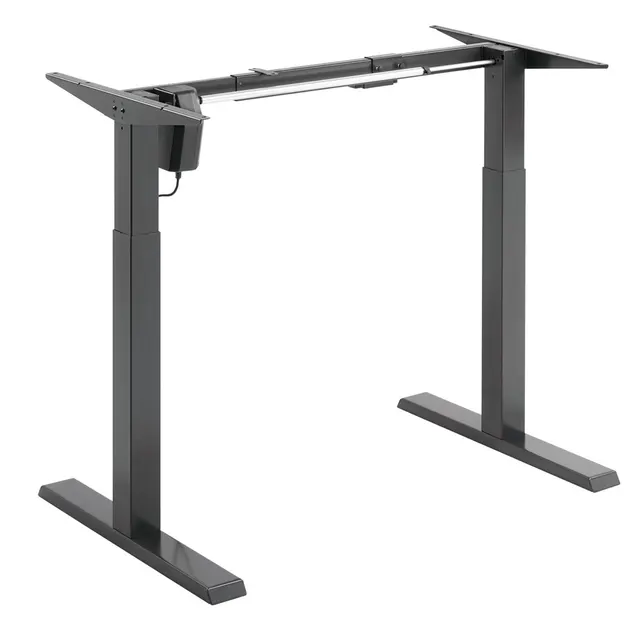 Biurko elektryczne z regulacją wys Ergo Office szare max wys 123cm 80 kg - bez blatu do pracy stojąco siedzącej ER-433