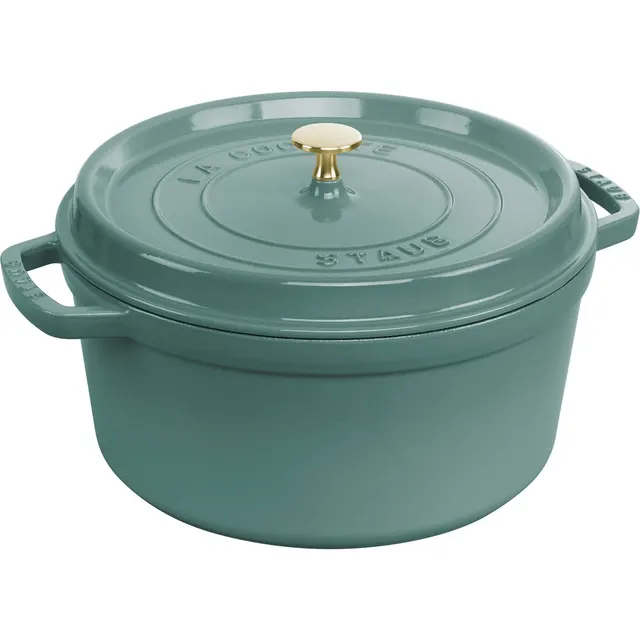 Garnek żeliwny okrągły Staub - 6.7 ltr Eukaliptusowy