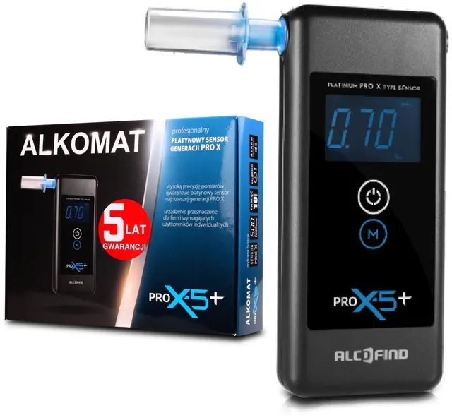 Alkomat Alcofind Pro x-5+ 5 lat gwarancji 24mc serwisu
