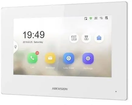Monitor wideodomofonu Hikvision DS-KH6320Y-WTE2 w kolorze białym