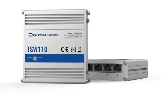 Switch TELTONIKA TSW110 5x RJ45 1000Mb/s L2
