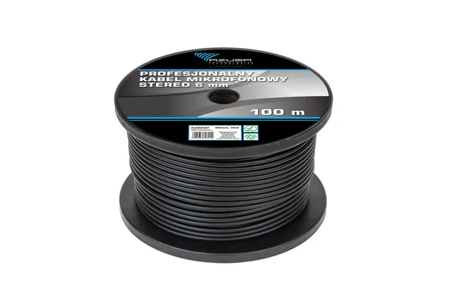 Kabel mikrofonowy Azusa KAB0607 stereo 6mm profesjonalny