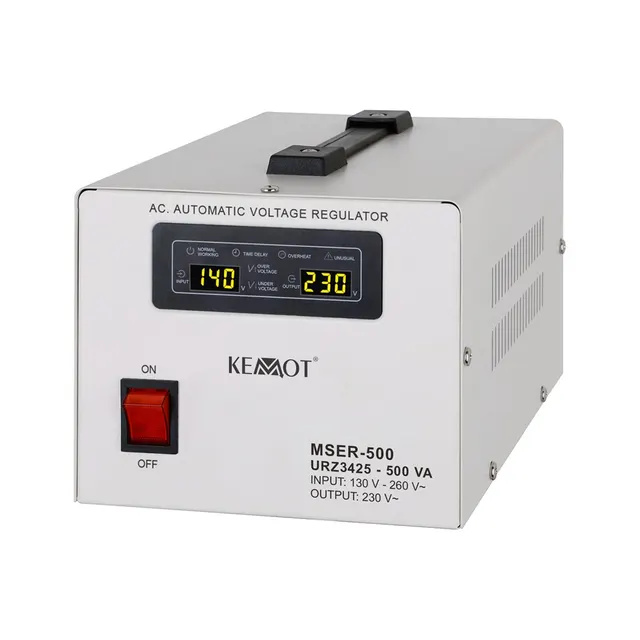 Automatyczny stabilizator napięcia KEMOT MSER-500 (500 VA serwomotor)