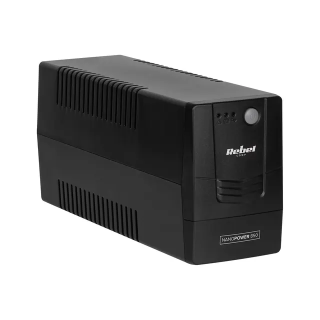 Zasilacz awaryjny komputerowy UPS REBEL Nanopower 850 ( offline 850VA / 480W 230 V 50Hz )