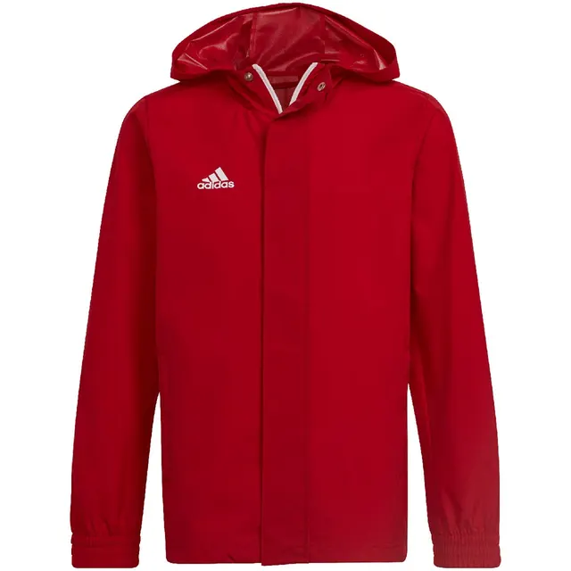 Kurtka dla dzieci adidas Entrada 22 All-Weather czerwona IK4013, czerwona, 116 cm