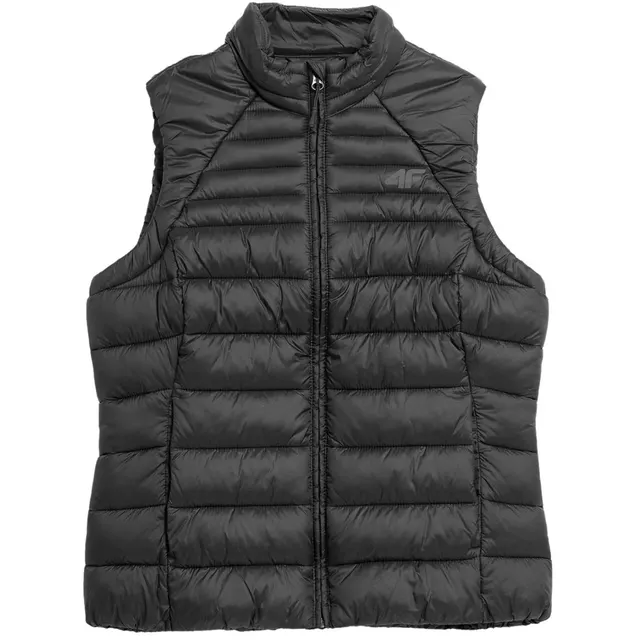 Kamizelka damska puchowa 4F F091 głęboka czerń 4FSS23TDJAF091 20S, rozmiar S