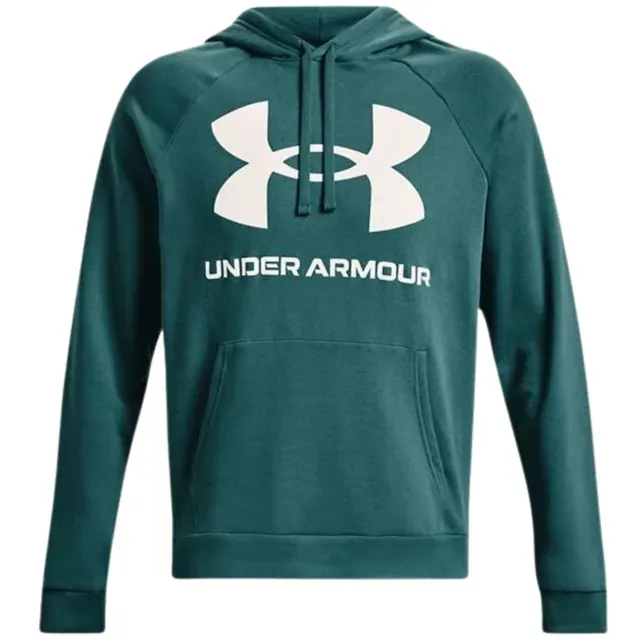 Bluza męska Under Armour Rival Fleece Big Logo HD zielona 1357093 722 (135752_S)
