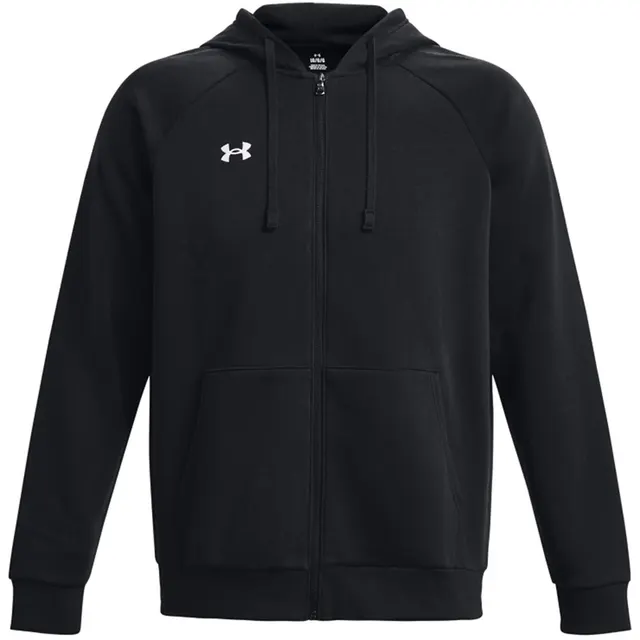 Bluza męska Under Armour Rival Fleece FZ Hoodie czarna 1379767 001, czarna, rozmiar M