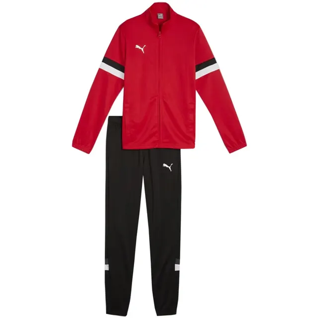 Dres dla dzieci Puma Team Rise czerwono-czarny 658655 01 164cm