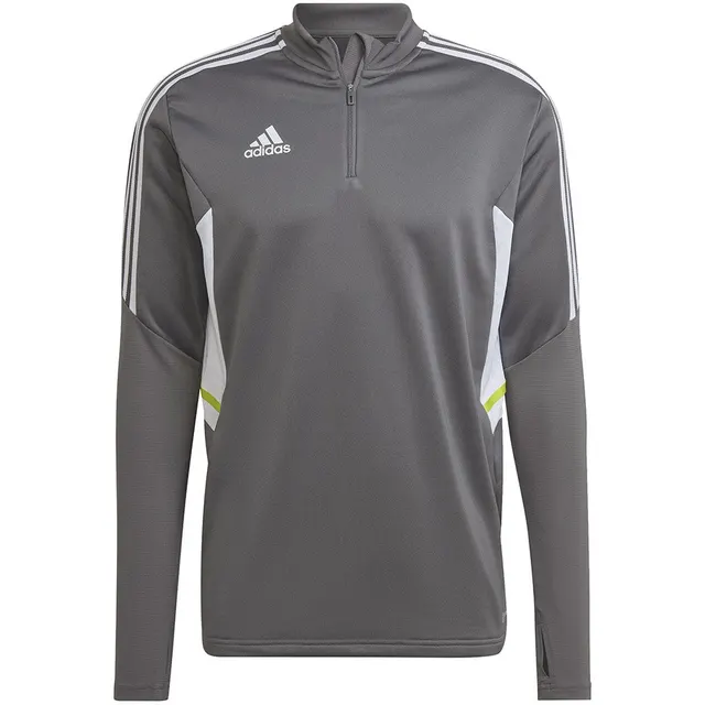 Bluza męska adidas Condivo 22 Training 1/2 zip szaro-biała HD2312, szaro-biały, rozmiar XL