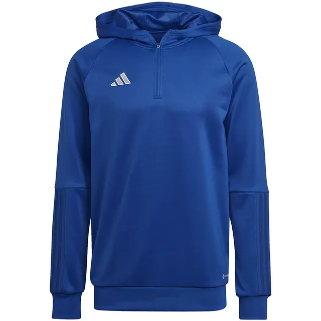 Bluza męska adidas Tiro 23 Competition Hoodie niebieska HU1349, niebieska, rozmiar S