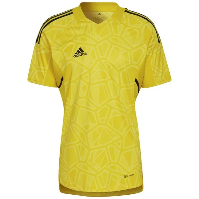 Koszulka męska adidas Condivo 22 Goalkeeper Jersey Short Sleeve żółta HF0138, żółta, rozmiar S