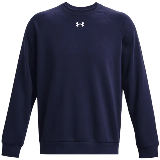 Bluza męska Under Armour Rival Fleece Crew granatowa 1379755 410, granatowy, rozmiar 2XL