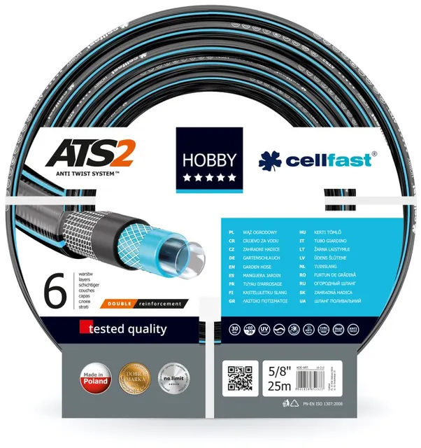 WĄŻ OGR.HOBBY ATS 5/8 50mb