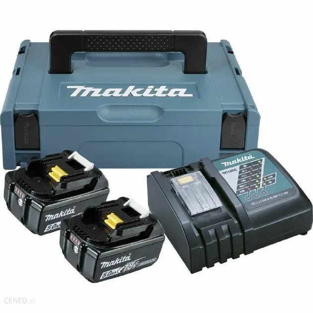 MAKITA ZESTAW ZASILAJĄCY 18V 2x5 0Ah (BL1850Bx2+DC18RC) MAKPAC