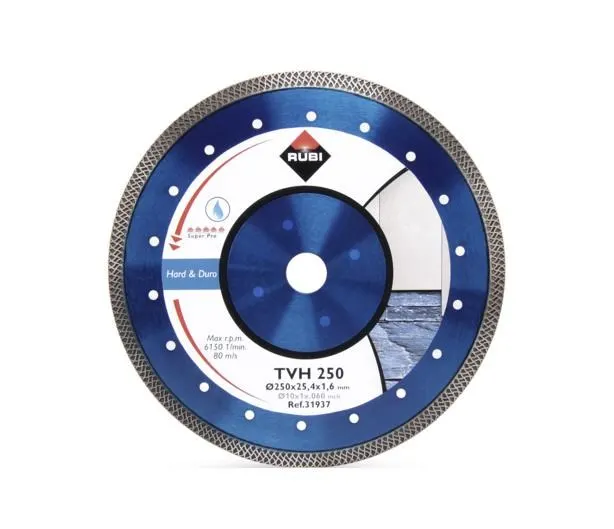 Tarcza diamentowa do cięcia na mokro RUBI TURBO VIPER TVH 250 SUPERPRO 25 4mm