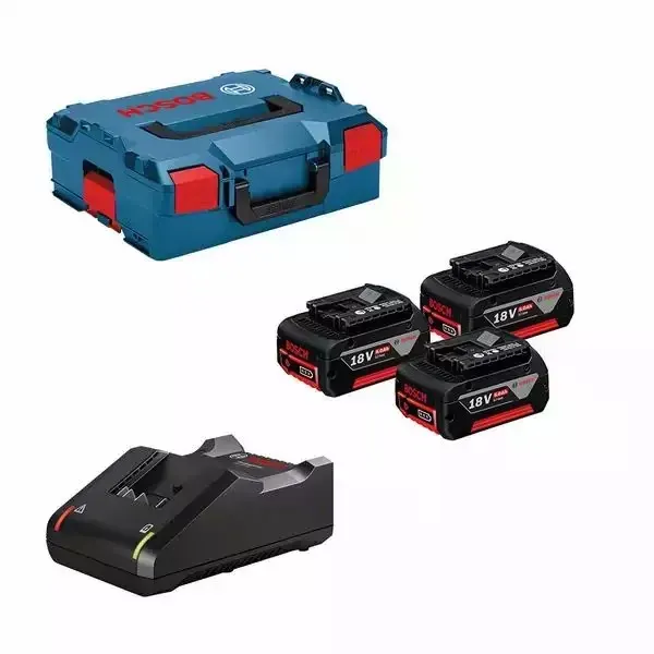 BOSCH.AKUMULATOR 18V 5 0Ah x3 +ŁADOWARKA GAL 18V-40 +LB