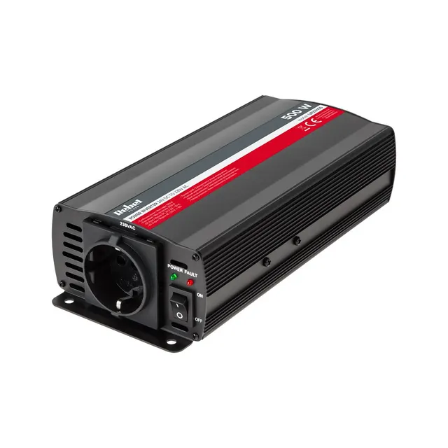 Przetwornica REBEL 24V/230V 500W (gniazdko typu F: niemieckie)