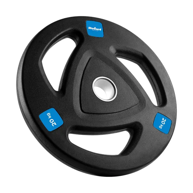 Obciążenie żeliwne gumowane 20kg otwór olimpijski 51mm REBEL ACTIVE