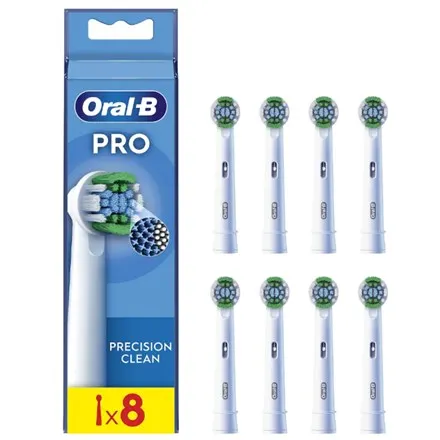 Końcówki do szczoteczki Oral-B Precision Clean EB20RX-8 Dla dorosłych 8szt. Białe