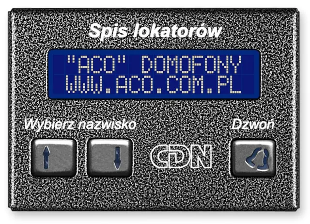 ACO CDN-230E ST Elektroniczny spis lokatorów stal