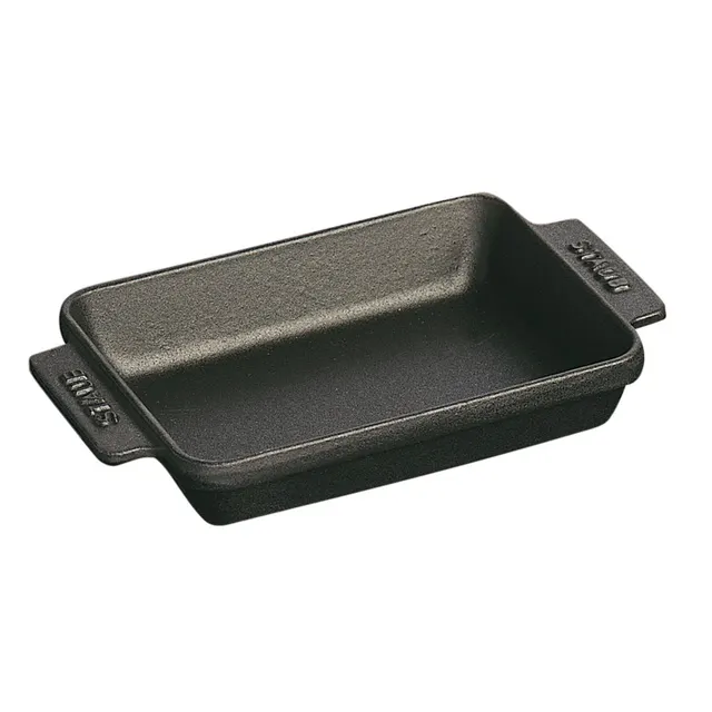 STAUB Prostokątna mini forma do pieczenia 250 ml czarny