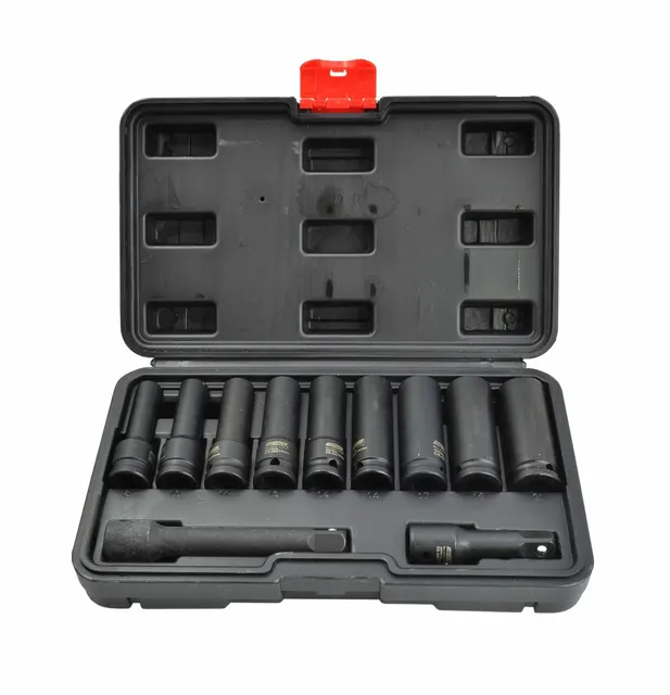 AWTOOLS ZESTAW NASADEK UDAROWYCH 1/2 11cz./8-21mm/ DŁUGIE BLACK LINE
