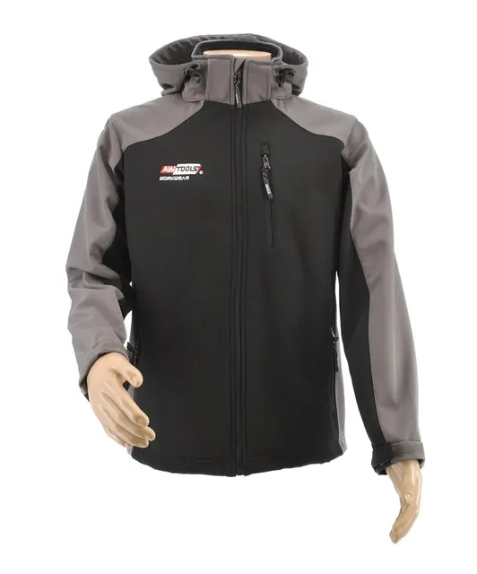 AWTOOLS KURTKA SOFTSHELL T4/ SZARO-CZARNA/ XL
