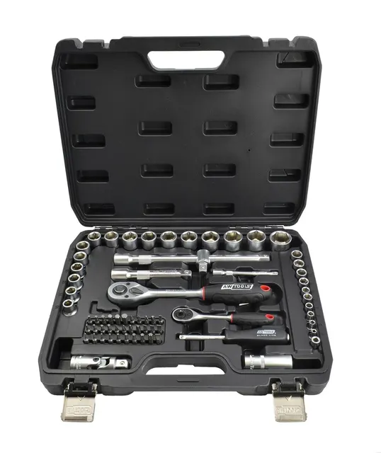 AWTOOLS ZESTAW KLUCZY 72el 1/2 / 1/4 BLACK LINE