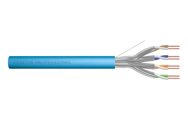 Kabel instalacyjny DIGITUS kat.6A U/FTP B2ca AWG 23/1 LSOH 500m niebieski szpula