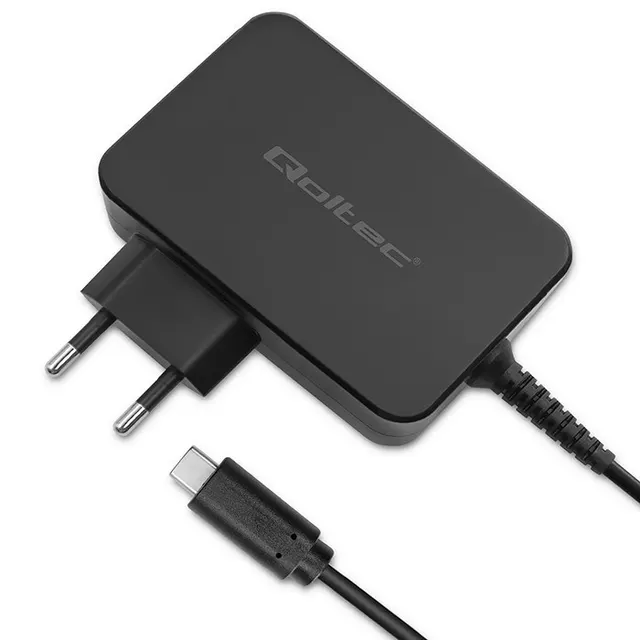 Qoltec Szybka Ładowarka PD 120W Turbo, 5-28V, 3-4.5A, USB-C, Czarna