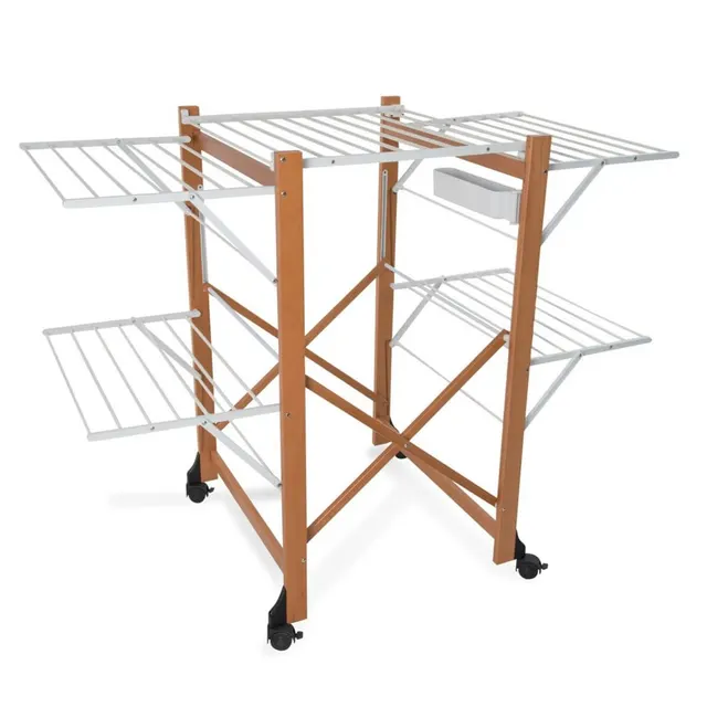 ARREDAMENTI ALIANTE Suszarka na pranie - 132 x 105 cm Brązowy