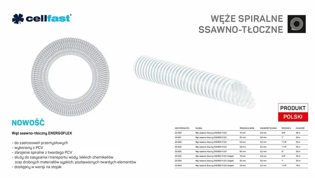 WĄŻ SSAWNO/TŁOCZ. 32MM ENERGO-FLEX MB