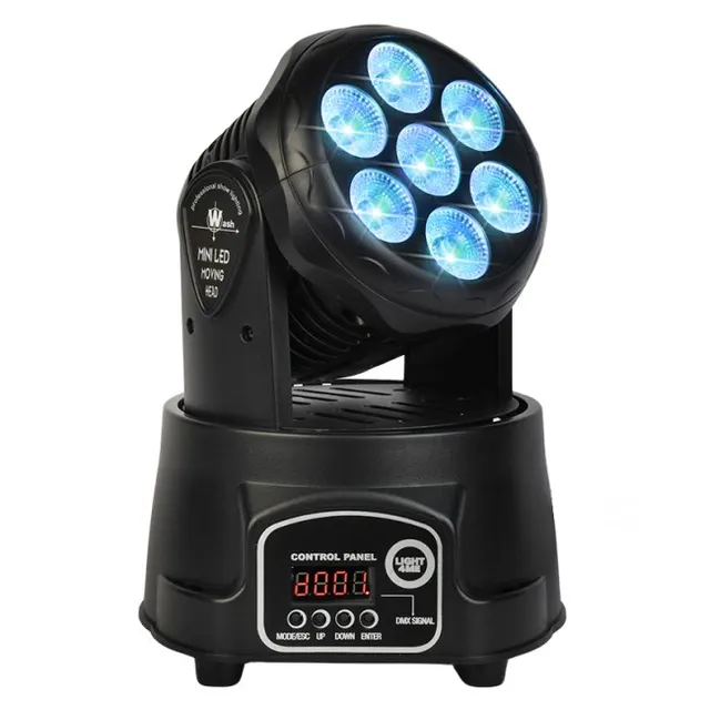Głowica ruchoma LED wash LIGHT4ME COMPACT PMH 7x8W
