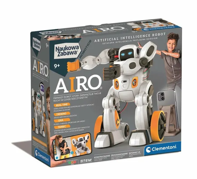 Clementoni Naukowa zabawa Robotics Robot AIRO 50819