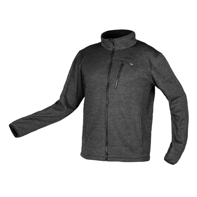 Bluza rozpinana OUTDOOR pique szara rozmiar M