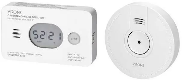 ORNO ZESTAW CZUJNIK DYMU + TLENKU WĘGLA DC-7