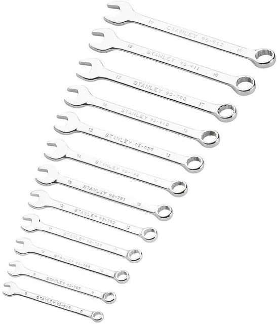 STANLEY STMT82843 KLUCZE PŁASKO-OCZKOWE 8-19mm 12e