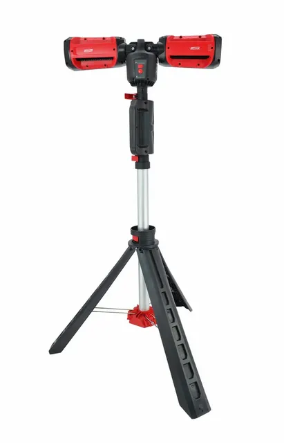 AWTOOLS REFLEKTOR PRZENOŚNY AKUMULATOROWY TWIN HEAD 14 8V 6000LM BLACK LINE