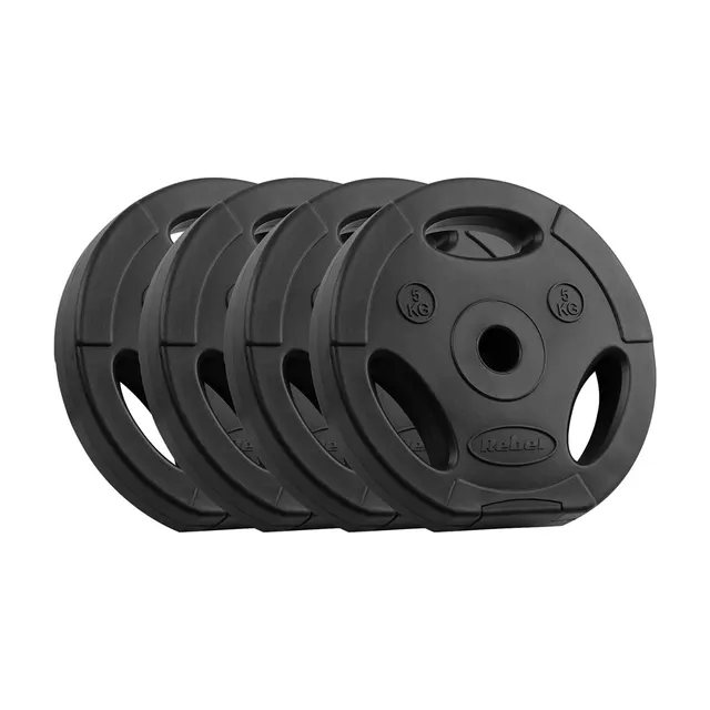 Zestaw obciążeń bitumicznych 4x5kg otwór 31mm talerz z uchwytami REBEL ACTIVE
