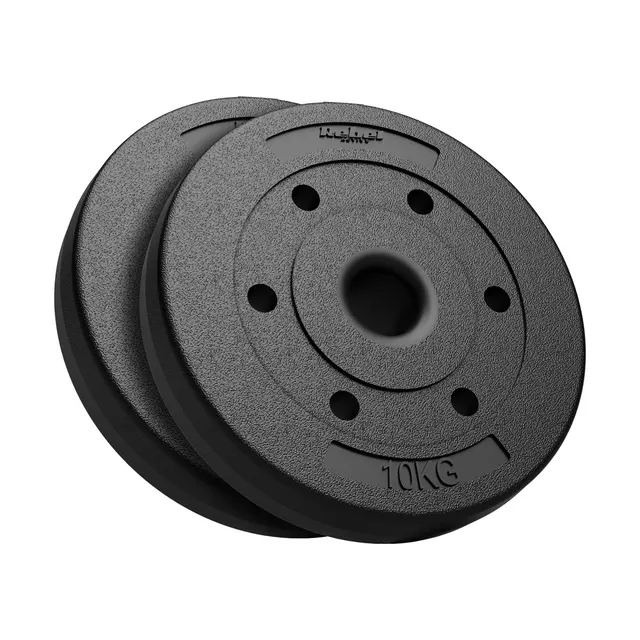 Obciążenie bitumiczne olimpijskie zestaw 2x10kg otwór 51mm REBEL ACTIVE