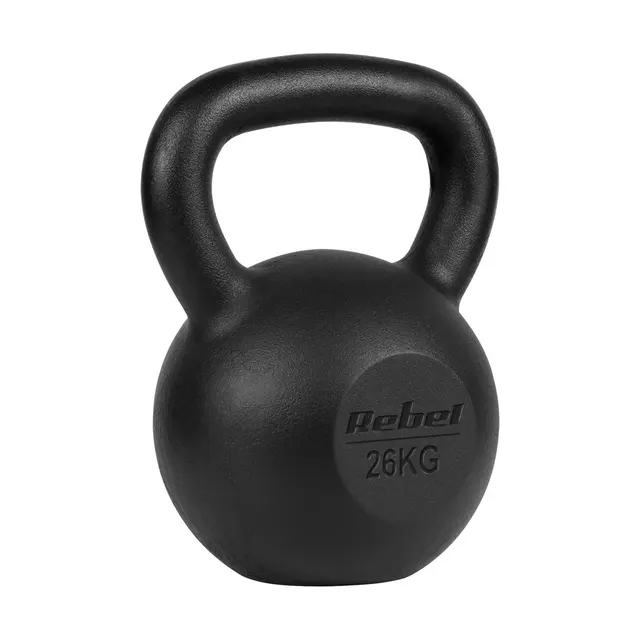 Kettlebell żeliwny 26kg REBEL ACTIVE