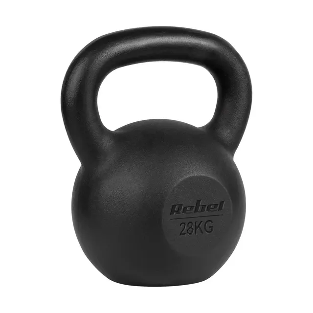 Kettlebell żeliwny 28kg REBEL ACTIVE