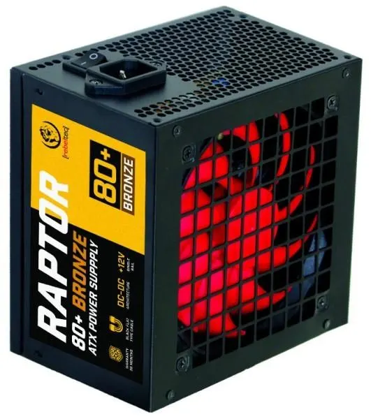 Zasilacz ATX Rebeltec RAPTOR 600W BRONZE 80+ Single Rail DC-DC